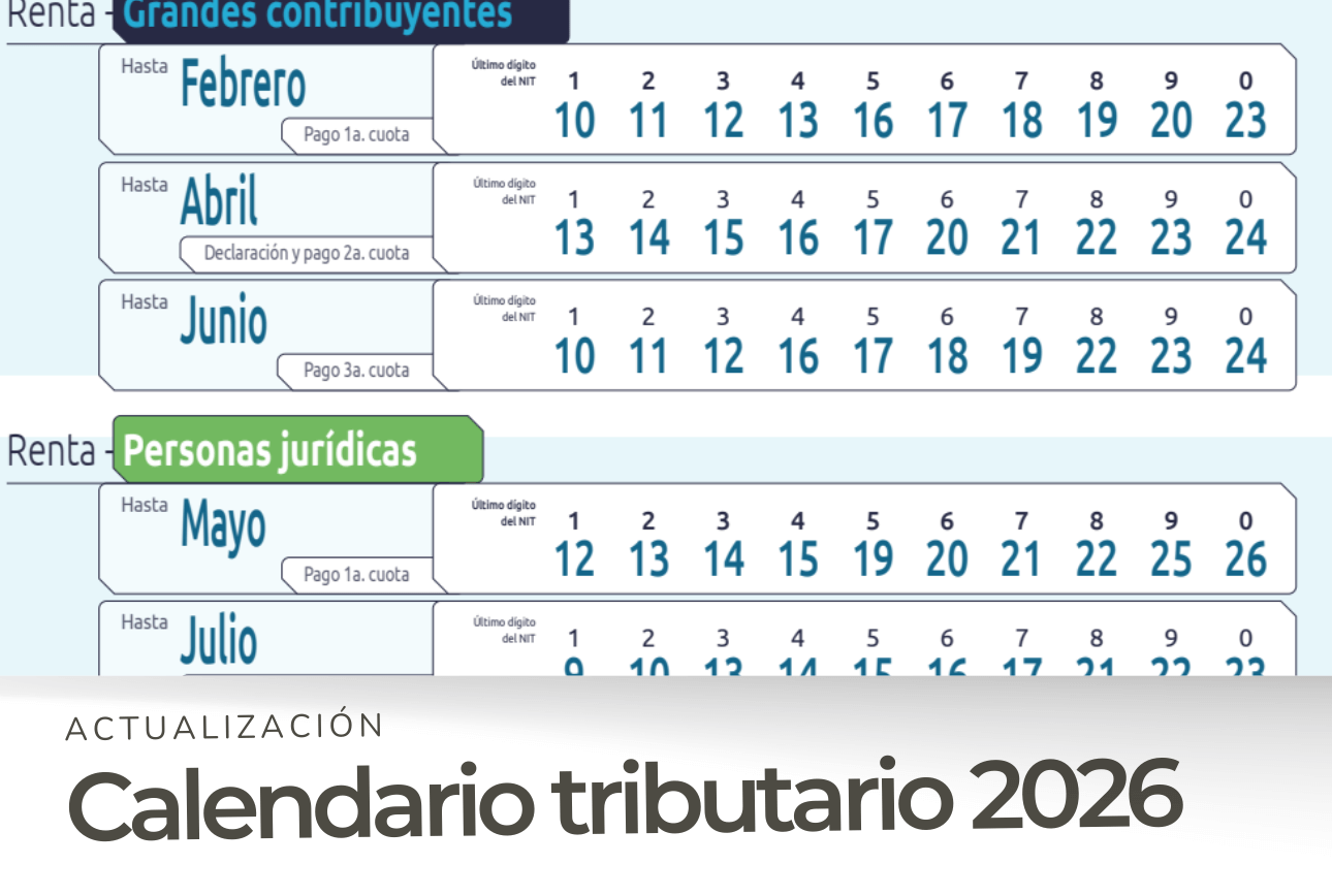 Calendario tributario 2026