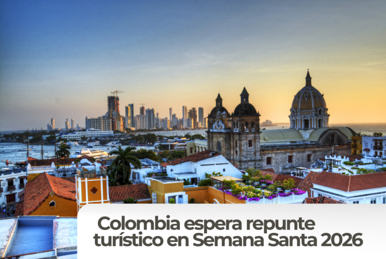  Colombia espera repunte turístico en Semana Santa 2026: ocupación nacional proyectada al 58,9%